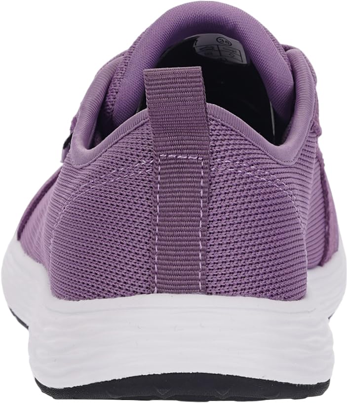 WHITIN Womens Wide Width Toe Box Shoes Size 7W Stylish Walking Tennis Diabetic Zero Drop Travel Lace Up Sneakers Purple 38 - Image 3