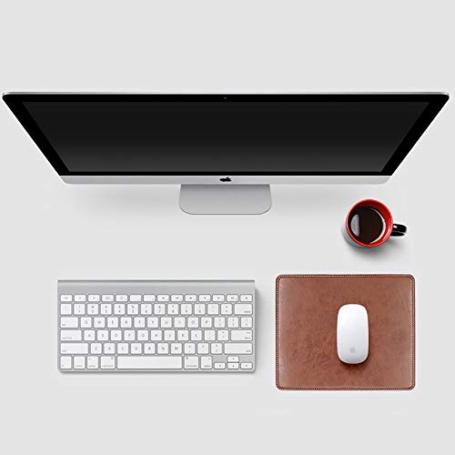 Newplenty Non-Slip Rubber Base Leather Mousepad for Laptop Computer PC Personality Desings Gaming Mouse Pad Mat 9.45 X 7.87 inch (Leahter Mouse Pad-Coffee, 9.45 X 7.87 inch) - Image 5
