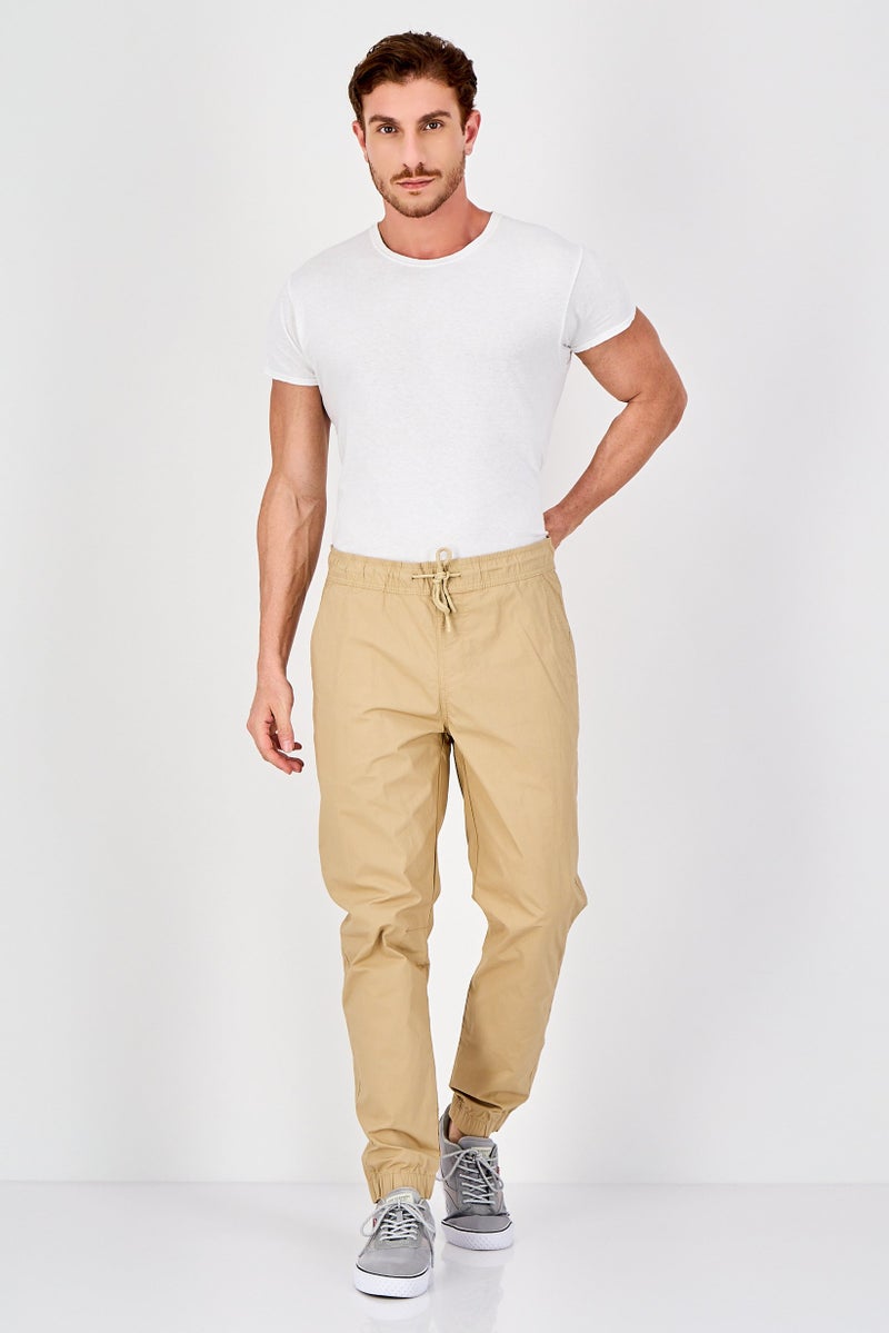 Celio سروال جوجر عادي للرجال، تان - Image 4