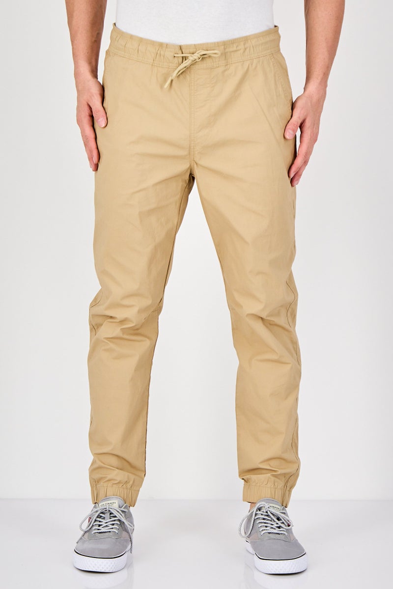 Celio سروال جوجر عادي للرجال، تان - Image 1
