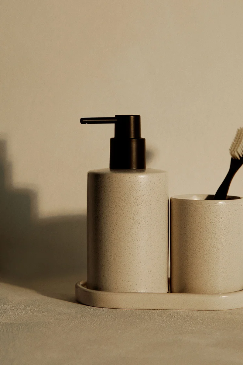 H&M Stoneware soap dispenser
