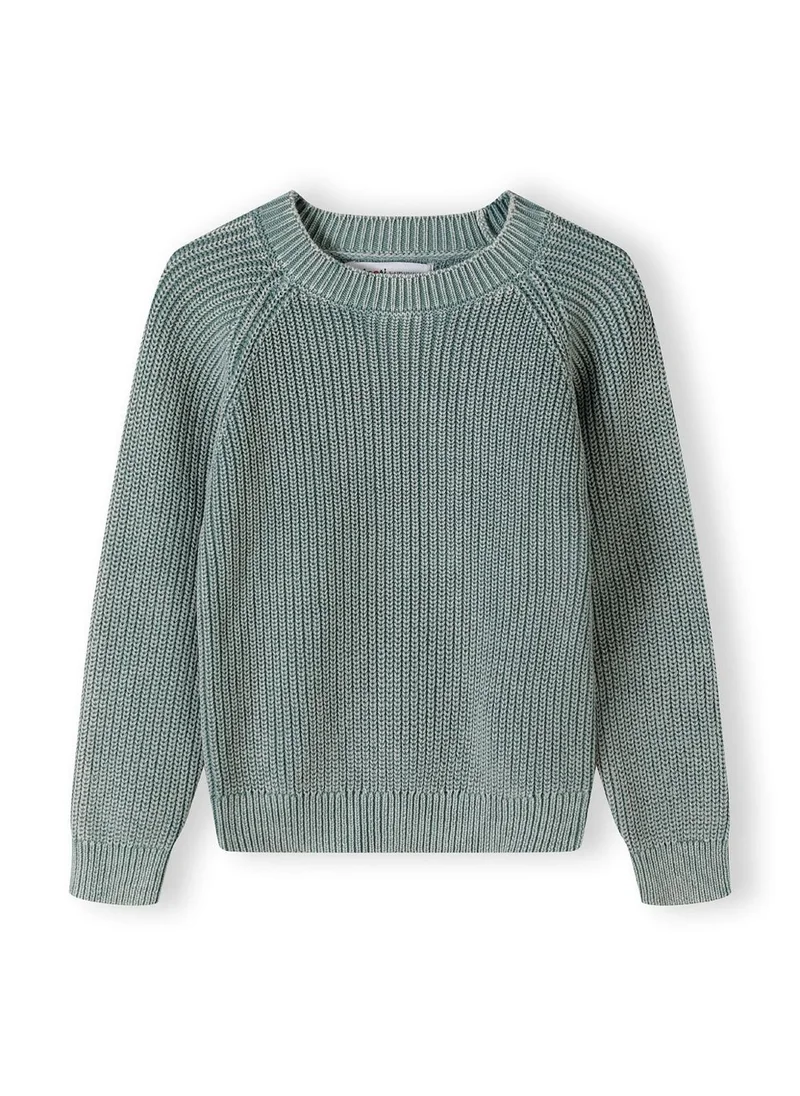 MINOTI Kids Boys Casual Cotton Jumper with Washed Finish and Raglan Sleeves