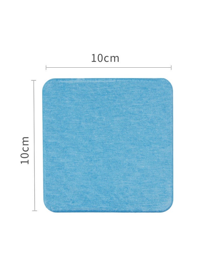 Baihui Direct Diatomite Wash Coaster Kitchen Balcony Absorbent Coaster Diatom Mud Waterproof Mat-Color:dark Gray Square Bubble Bag Packing  - Image 3