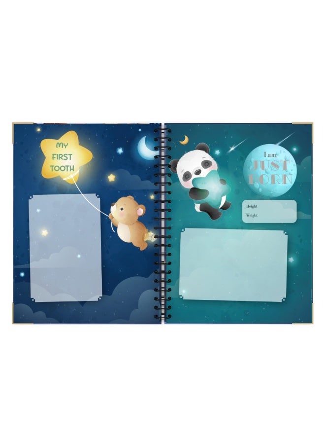 PINKSAMA Baby Growth Memorial Book - Baby First Years - Baby Memory Book - Growth Milestone Record Book, Baby Memory Book, - Image 3
