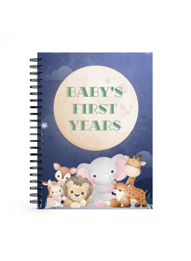 PINKSAMA Baby Growth Memorial Book - Baby First Years - Baby Memory Book - Growth Milestone Record Book, Baby Memory Book, - Image 1