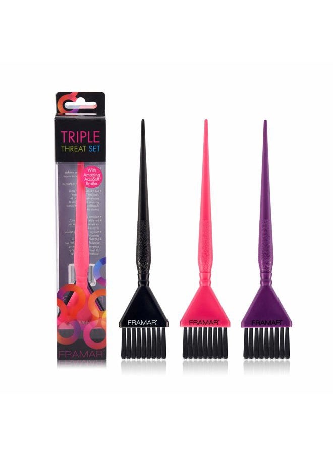 framar Framar Tri-Colored Brush Set  - Image 1