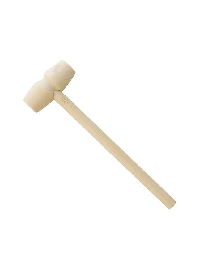 1pc Natural Wooden Mini Hammer Craft Party Game Prop Toy Mallet - Image 1