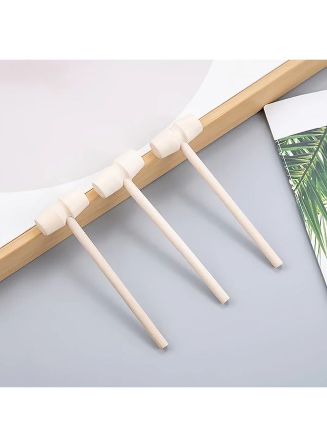 1pc Natural Wooden Mini Hammer Craft Party Game Prop Toy Mallet - Image 3