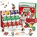 Aestd-ST Air Dry Clay Kit Christmas Theme Modeling Clay for Kids DIY Model Magic Clay with Sculpting Tools and Tutorials12 Boxes Molding Clay Ultra Light Soft NonSticky Arts and Crafts Gift for Kids - Image 2