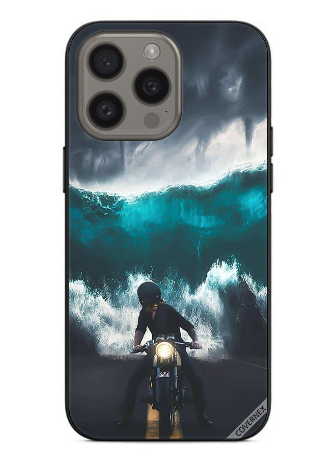 Covernex Protective Case Cover For Apple iPhone 15 Pro Water Wave Art  - Image 1