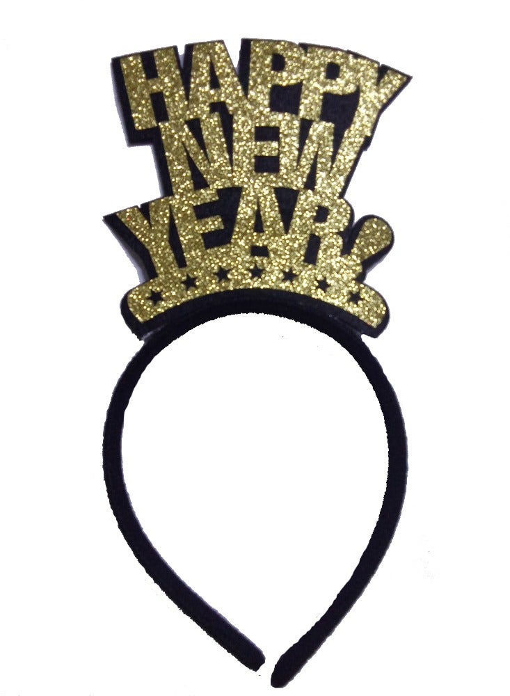 ذا بارتي بوبير السنة الجديدة بريق الذهب عقال عيد الميلاد أغطية الرأس السنة الجديدة حفلة صور الدعائم - Image 1