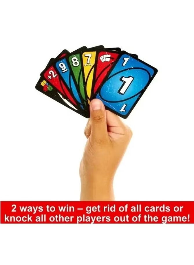 TOP ONE UNO Show Em No Mercy Card Game - New Party Table Family Entertainment UNO Games (168 Cards) - Image 2