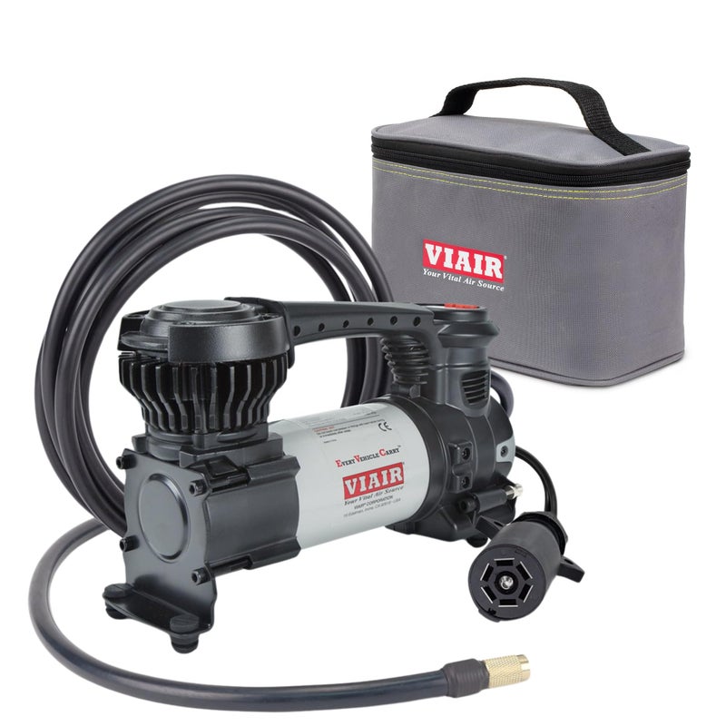 VIAIR Digital EVC88P7 - Portable Air Compressor Tire Inflator for Car, Truck, SUV & RV | Preset Automatic Shut Off Feature | 7-Way Trailer Connector Plug - Image 1