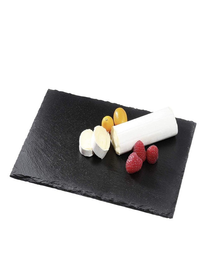 Cilio Slate Rectangle Serving and Cheese Board, 11.8" x 7.9", Black,C296549