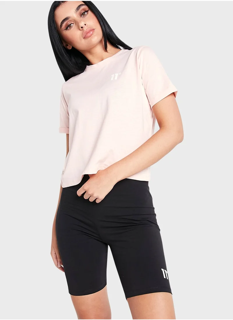 11 degrees Core Cropped T-Shirt