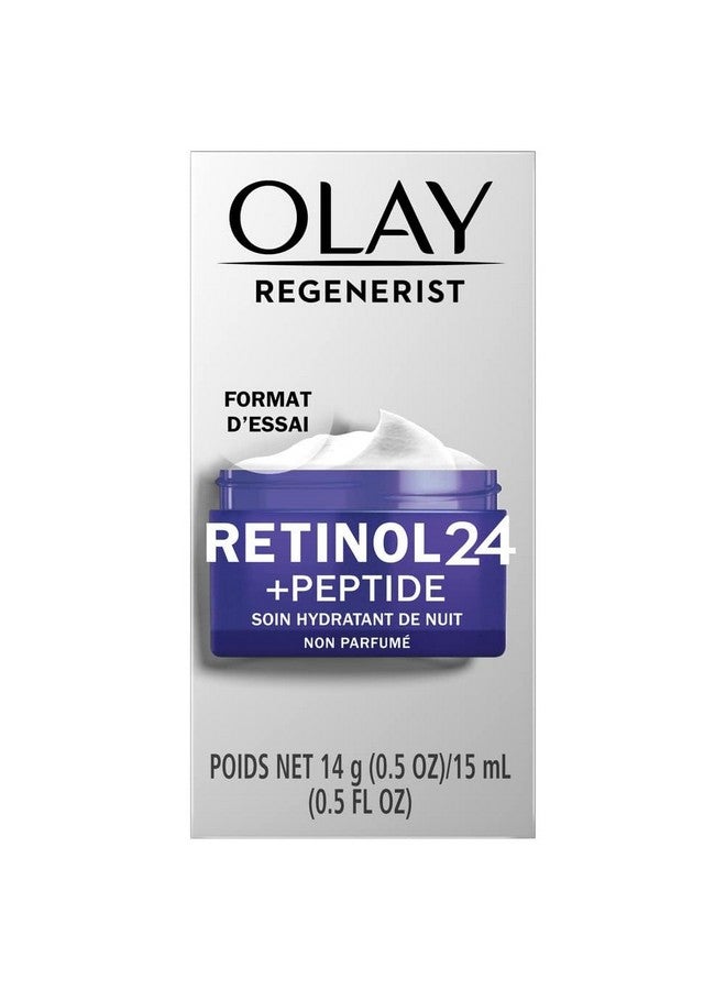 ريجينيريست ريتينول 24 + مرطب الوجه الليلي الببتيد، حجم تجريبي خالي من العطور، 0.5 أونصة - Image 2