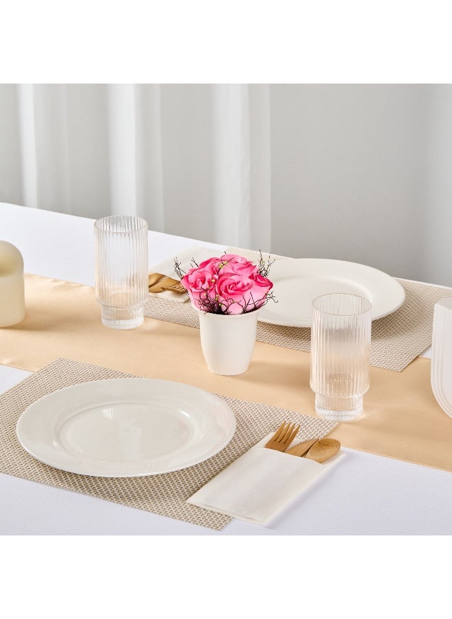 Restaurantware 4 x 6 Inch Faux Roses, 12 Potted Artificial Pink Roses - 6 Blooms, Use As Centerpieces, Home Decor, Or Office Decor, Pink Plastic Fake Roses, For Weddings Or Parties, In Plastic Pots  - Image 4