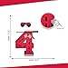 A Pinata 4 U APINATA4Us 175 Large Red Number Four Racing Theme Pinata Rev Up Your Celebration with HighOctane Fun Including Stick and Mask - Image 4