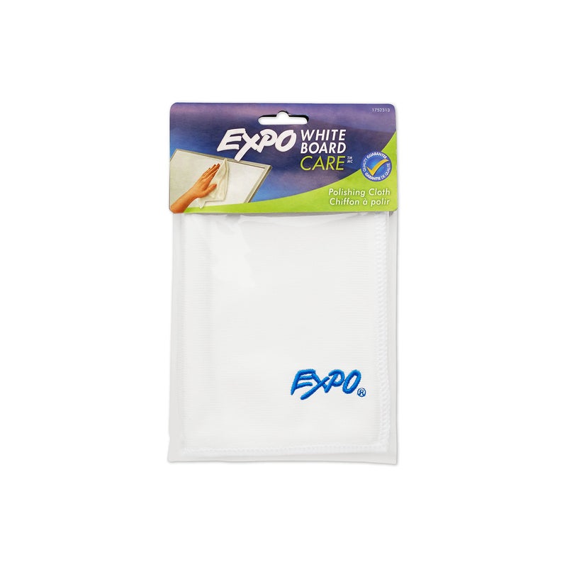 EXPO Microfiber Cleaning Cloth, White, 1 Count - Washable, Reusable, For Whiteboard, School, Classroom, Office, Teacher Supplies - Image 1