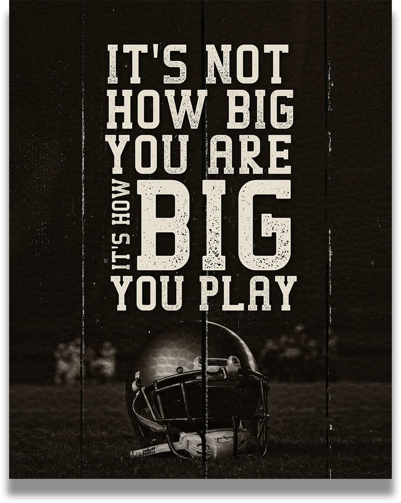 Govivo Football Inspirational Wall Art for Boys - 8x10 unframed print - Perfect for Kids Room  Family or Game Room  Man Cave  Den - Teen Room Decor - Home Decor Gift for Sports Fans  Football Players - Image 1