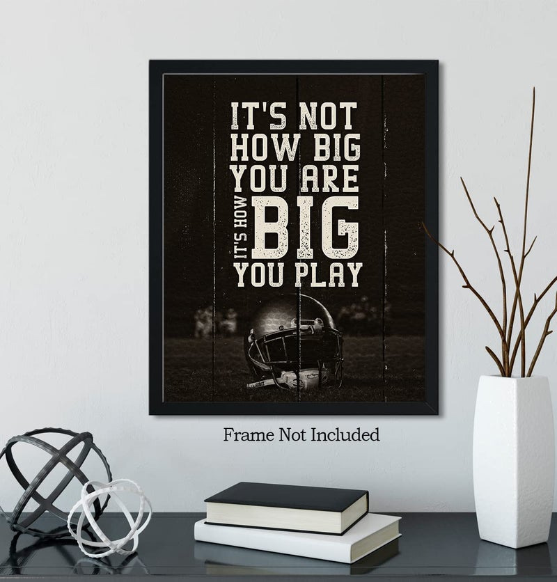 Govivo Football Inspirational Wall Art for Boys - 8x10 unframed print - Perfect for Kids Room  Family or Game Room  Man Cave  Den - Teen Room Decor - Home Decor Gift for Sports Fans  Football Players - Image 5
