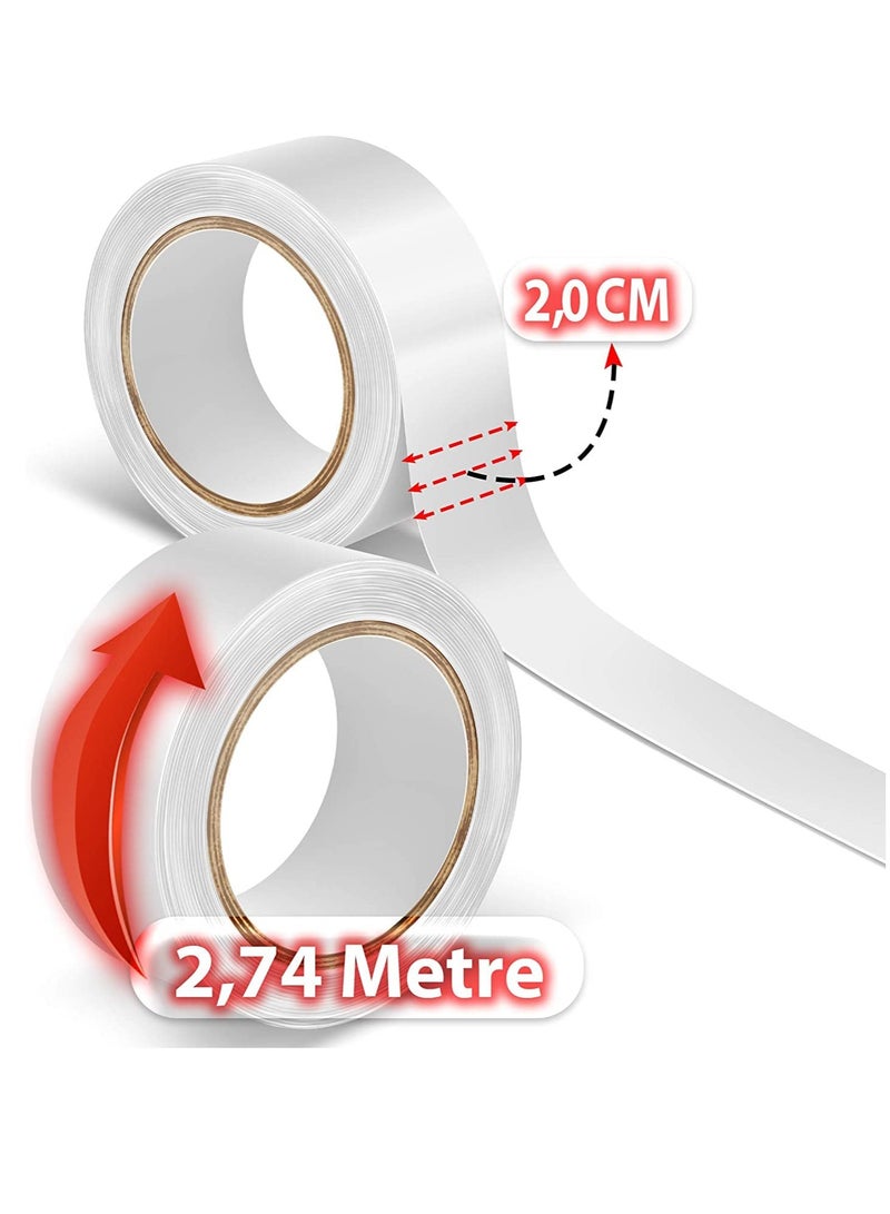 Estelle Double Sided Roll Tapes Ultra Hold Walker Stickers Adhesive for Men Hair System Replacement Toupee Hair Extension Wig Bundles Hair Weave Closure Lace Frontal (3 Yards & 3/4 Inch) - Image 2