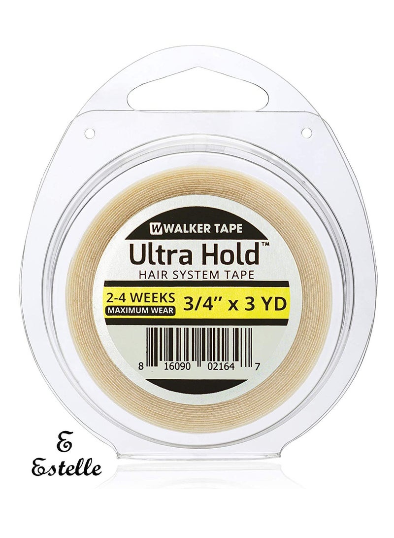 Estelle Double Sided Roll Tapes Ultra Hold Walker Stickers Adhesive for Men Hair System Replacement Toupee Hair Extension Wig Bundles Hair Weave Closure Lace Frontal (3 Yards & 3/4 Inch) - Image 1