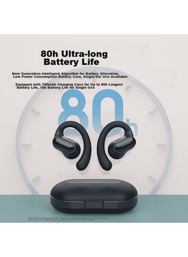 Langston Lansidun Bluetooth Earphones, Ear-hook Style, Bone Conduction Concept, Open-concept Non-in, Dual Microphone Noise Reduction For Sports Running Cycling, C Patible With Apple Xia I Huawei Phones, Ts05 Beige - Image 5