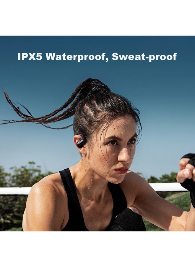 Langston Lansidun Bluetooth Earphones, Ear-hook Style, Bone Conduction Concept, Open-concept Non-in, Dual Microphone Noise Reduction For Sports Running Cycling, C Patible With Apple Xia I Huawei Phones, Ts05 Beige - Image 4