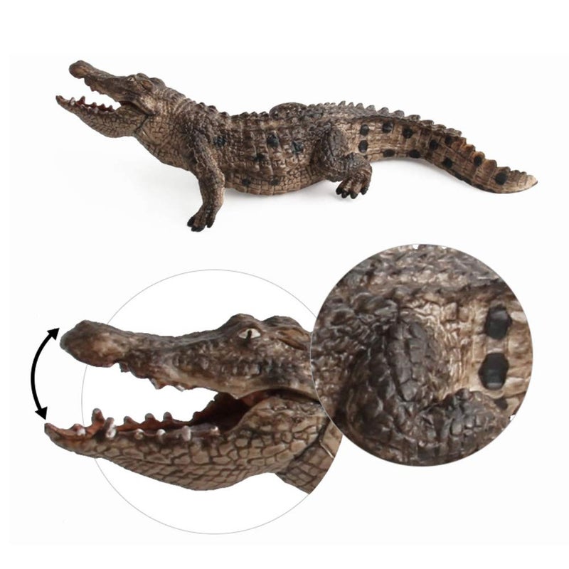 DOYIFun 2 Pcs Simulated Crocodiles Model Figure Toy, Realistic Alligator Figurines Collection Playset Science Educational Props - Image 4