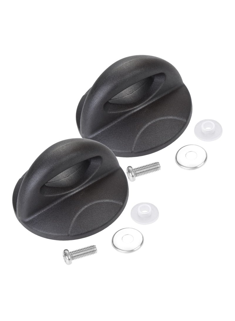 Universal Pot Lid Replacement Knobs, Glass Lid Handles Knobs Kitchen Cookware Pan Lid Holding Knobs, Bakelite Knobs with Screw 2 Pcs for Pots, Pans and Skillets