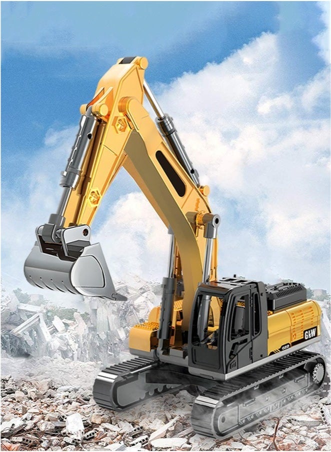 Bukela Construction Vehicles Truck Toys,Excavator Digger Bulldozer Forklift Toys,Construction Trucks Toy Set for Kids - Image 3