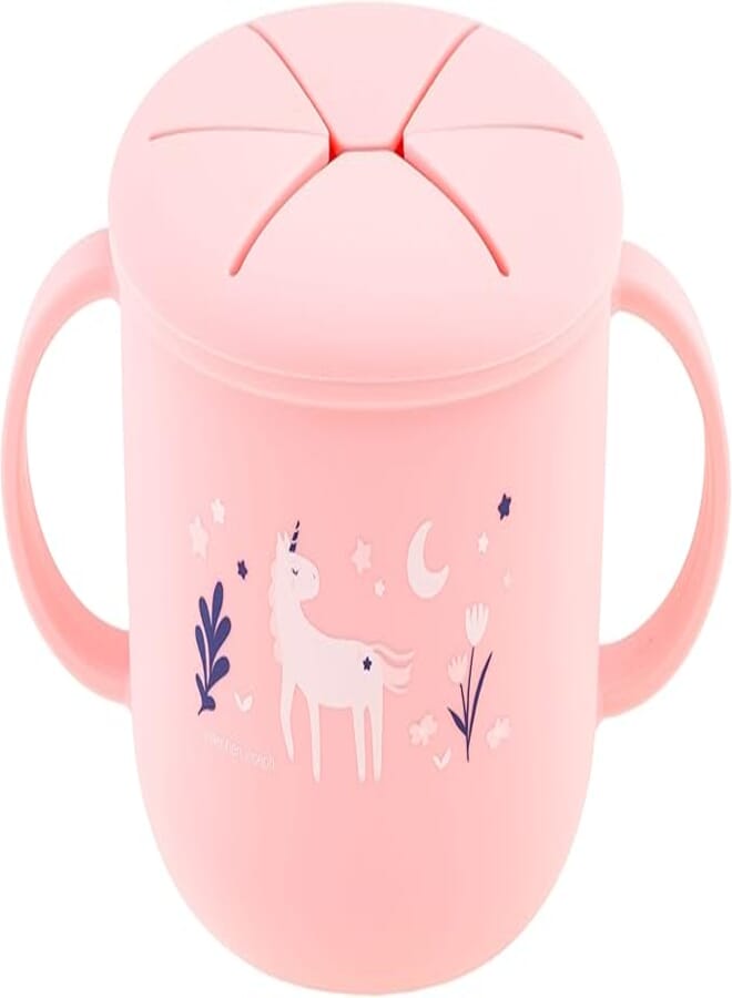 Stephen Joseph SILICONE SNACK CUP UNICORN (S22) boy toys, girl toys, birthday gift, Christmas gift, growth, fun, for kids.