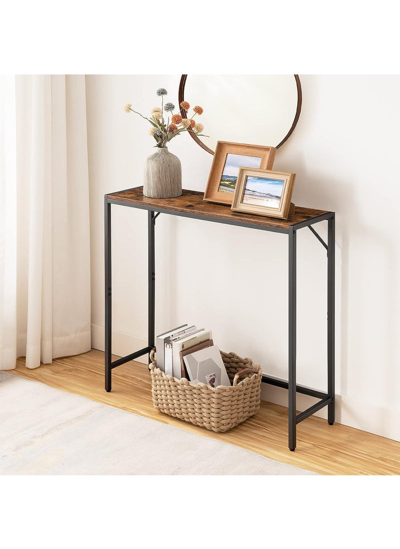 AnneFish - 100*30*90 cm Console Table Simple Sofa Table Home Coffee Corner Display Shelf Entryway Table For Couch Hallway Entrance Living Room - Image 1