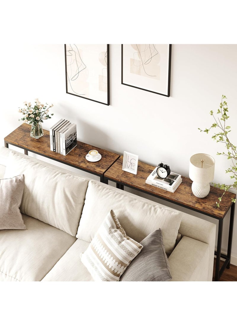 AnneFish - 100*30*90 cm Console Table Simple Sofa Table Home Coffee Corner Display Shelf Entryway Table For Couch Hallway Entrance Living Room - Image 1