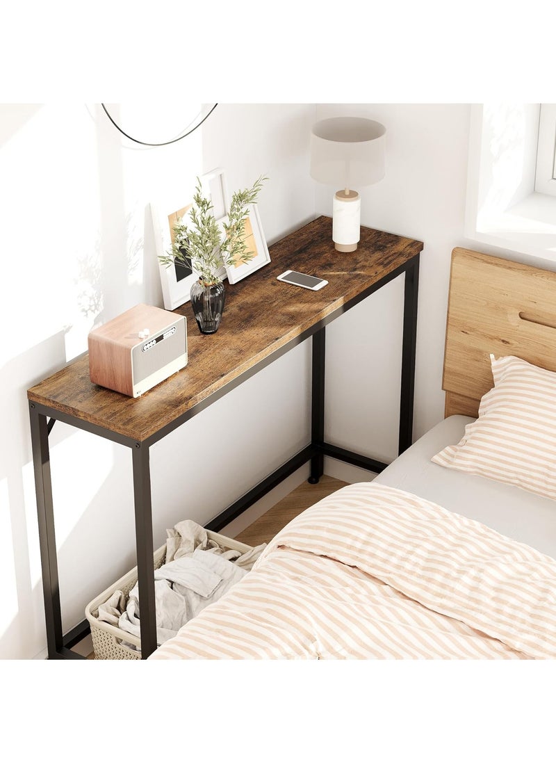 AnneFish - 100*30*90 cm Console Table Simple Sofa Table Home Coffee Corner Display Shelf Entryway Table For Couch Hallway Entrance Living Room - Image 1