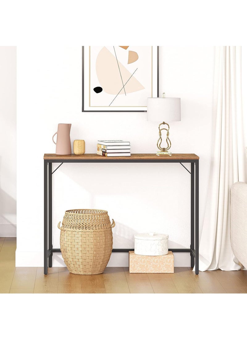 AnneFish - 100*30*90 cm Console Table Simple Sofa Table Home Coffee Corner Display Shelf Entryway Table For Couch Hallway Entrance Living Room - Image 1
