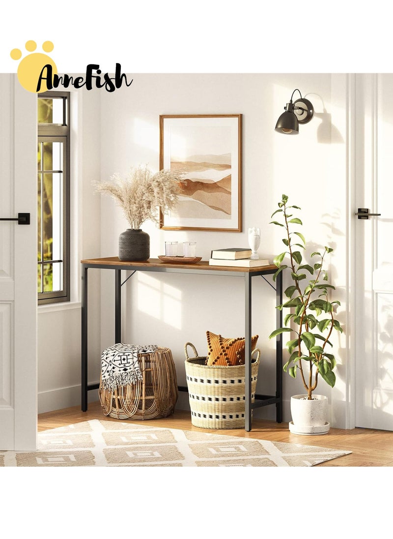 AnneFish - 100*30*90 cm Console Table Simple Sofa Table Home Coffee Corner Display Shelf Entryway Table For Couch Hallway Entrance Living Room - Image 1
