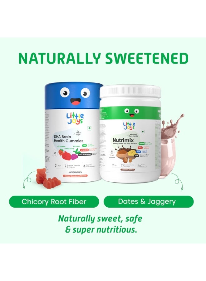 Little Joys Brain Development Kit (2-6 Years) | With NutriMix (350g) & Brain Health Gummies (30 day pack) | Omega 3 DHA-Packed Kit for Better Focus & Memory - Image 4