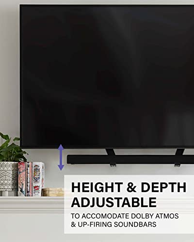 SANUS Universal Soundbar TV Mount Kit for Mounting Soundbars Under TV - Fits Most Sound Bars Up to 15 Lbs - Easy Install & Full Motion Capability - SOA-SBM2 - Image 4