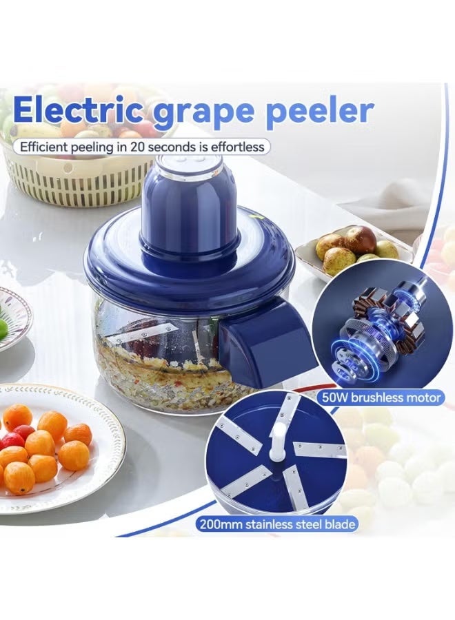 Electric Automatic Peeler Machine One Touch Kitchen Peeling Device Stainless Steel Blade Smart Fruit & Vegetable Skin Remover Adjustable Holder Home Kitchen Gadget - Image 3