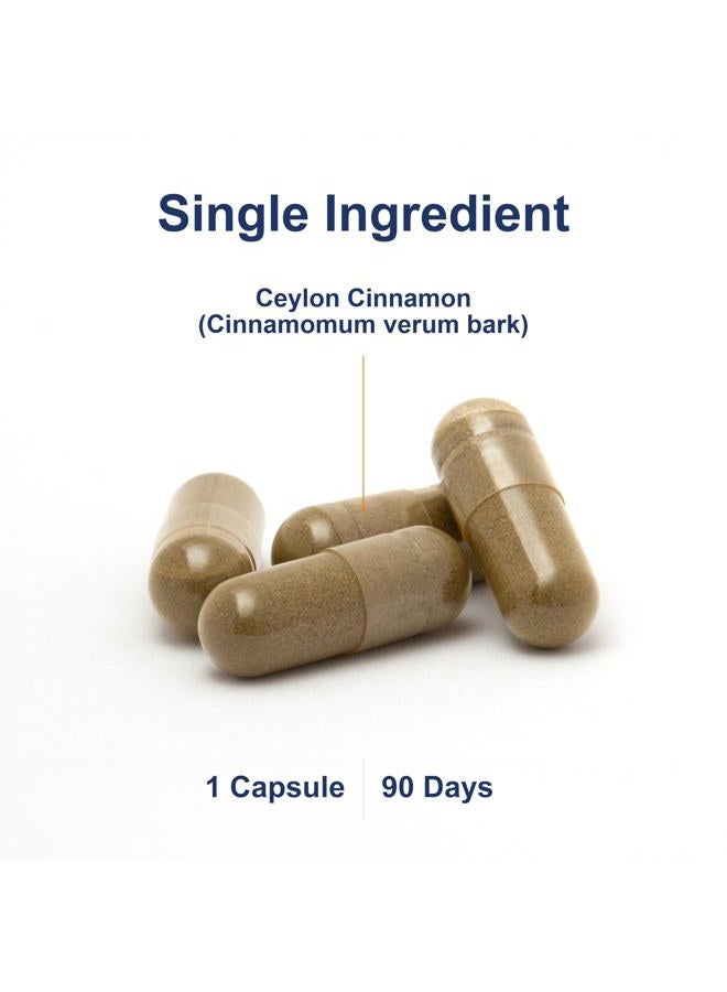 Carlson Ceylon Cinnamon, 500 mg, Healthy Blood Sugar, True Cinnamon, 90 capsules - Image 3