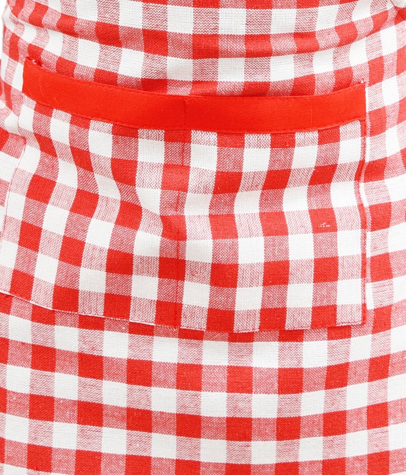 Switchon Waterproof Kids Multi Purpose Cooking Painting and School Apron in Checks Pack of 2 Apron - Image 3