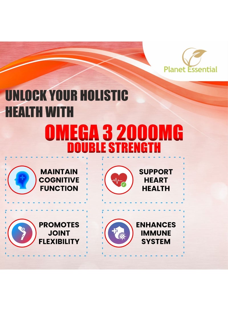 Planet Essential Omega 3 2000mg Fish Oil 60 Softgels - Image 3
