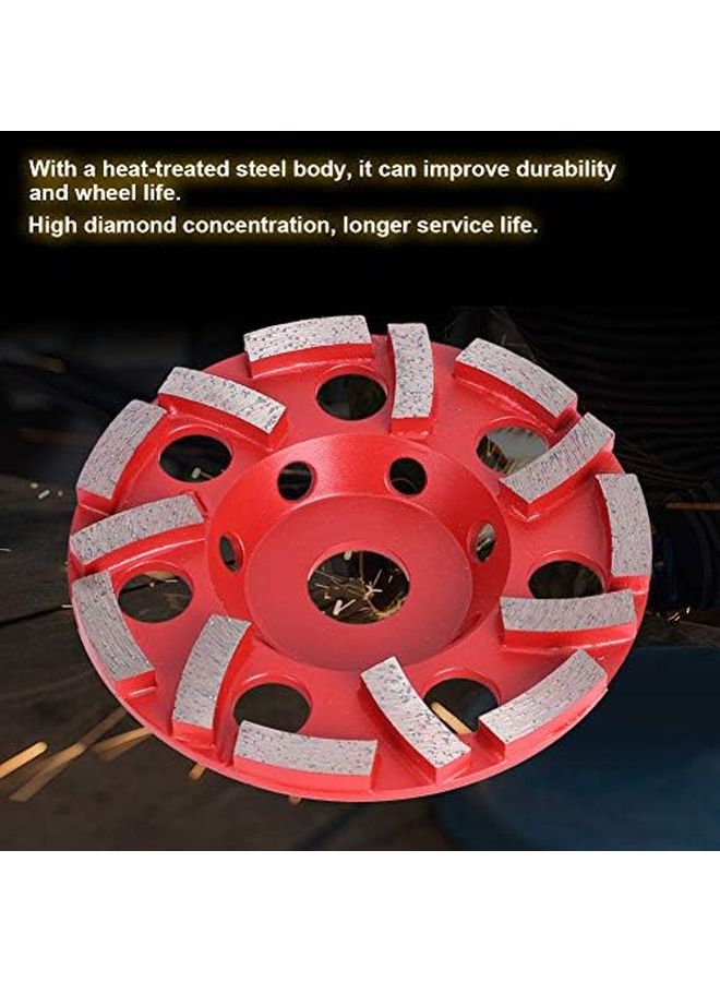 125 مم 14 سن عجلة كأس طحن الخرسانة من الصلب المعالج حراريًا لأعمال البناء بالحجر والأسمنت - Image 3