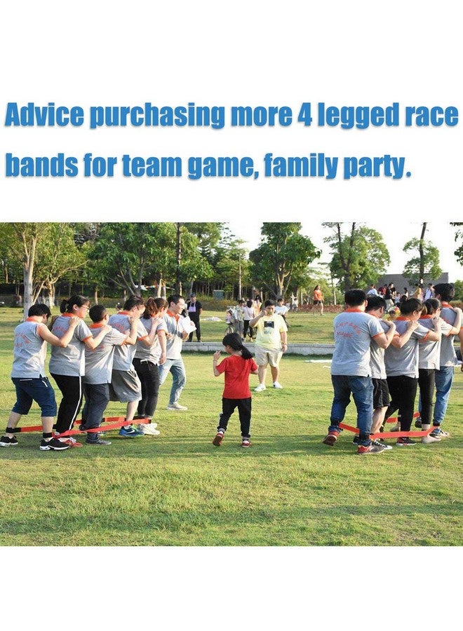Fowecelt Durable 4 Legged Race Bands Outdoor Game for Kids Adults Relay Race Carnival Field Day Backyard Birthday Team Party Games - Image 3