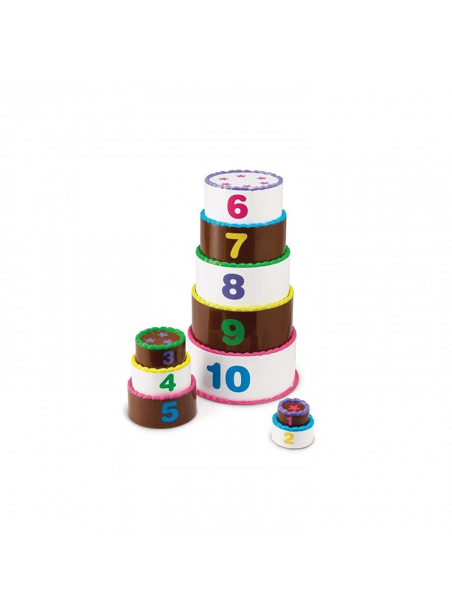 Learning Resources Learning Resources Stack and Count Layer Cake - 10 Pieces, Ages 18+ Months Toddler Learning Toys, Early Stacking and Counting Skills for Toddlers - Image 5