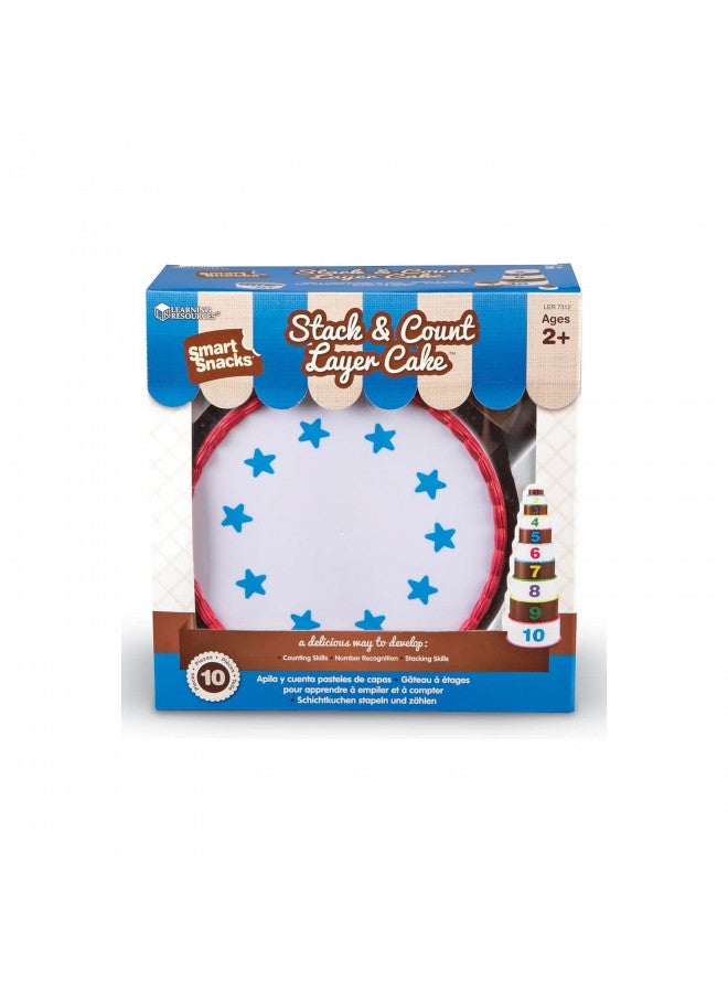 Learning Resources Learning Resources Stack and Count Layer Cake - 10 Pieces, Ages 18+ Months Toddler Learning Toys, Early Stacking and Counting Skills for Toddlers - Image 3