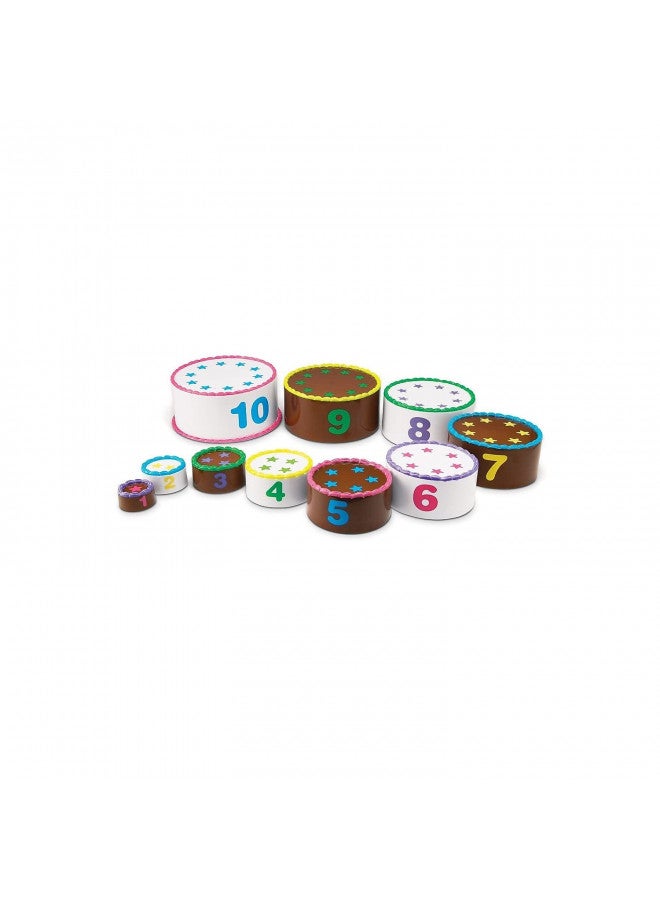 Learning Resources Learning Resources Stack and Count Layer Cake - 10 Pieces, Ages 18+ Months Toddler Learning Toys, Early Stacking and Counting Skills for Toddlers - Image 4