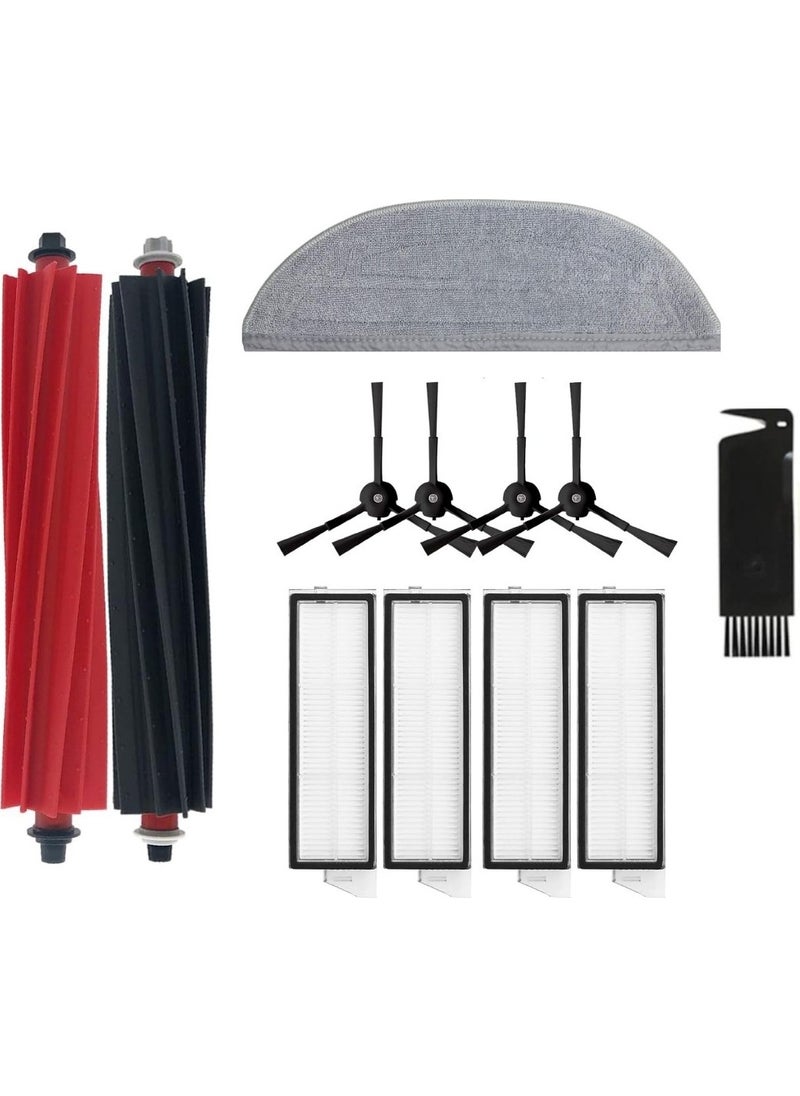 robotyedek Roborock S8 Maxv Ultra Compatible Spare Brush Hepa Filter Mop Set-12 Pieces 